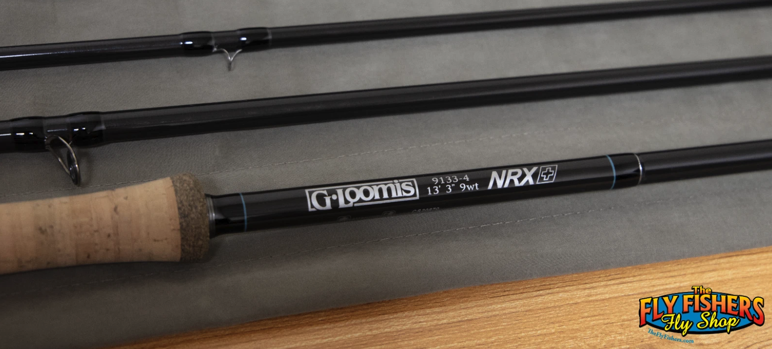 Handle detail of Used G. Loomis NRX+ Spey 9133-4 9wt 13'3" 4pc Two Handed Fly Fishing Rod
