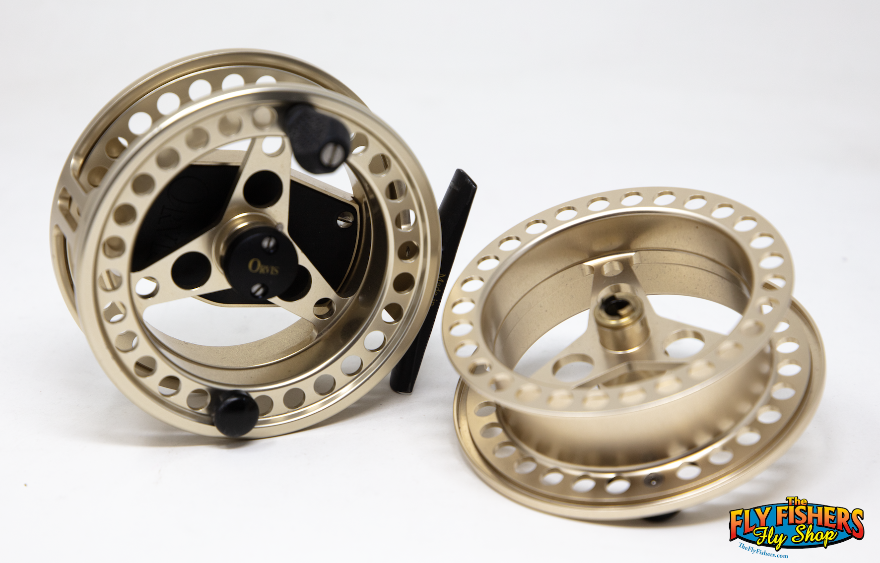 Back of Used Orvis Battenkill Large Arbor III Gold Made in England 5-7wt Fly Fishing Reel & Spool