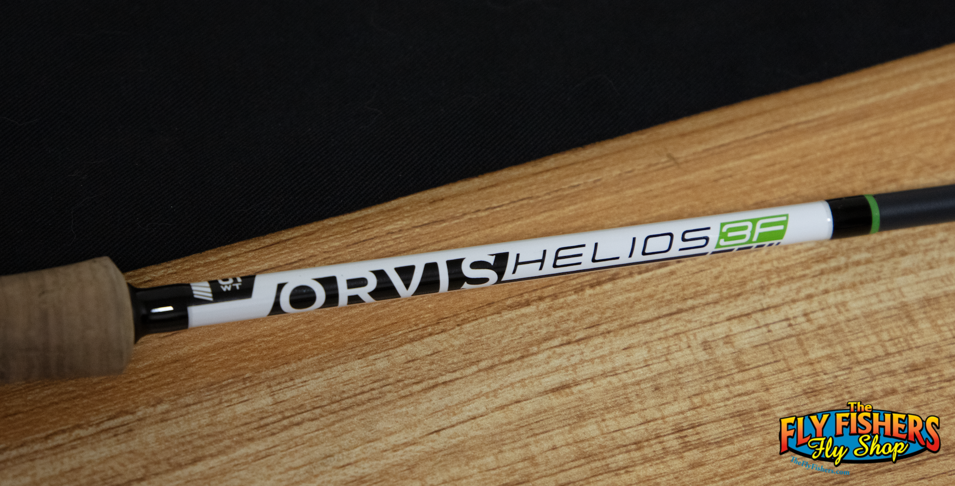 Handle detail of Used Orvis Helios 3F 5wt 9'0" 4 Piece Fly Fishing Rod