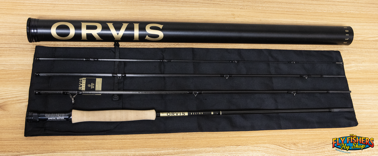 Full view of Orvis Helios 4 D 50th Anniversary Special Edition 4wt 9'5" 4 Piece Fly Fishing Rod