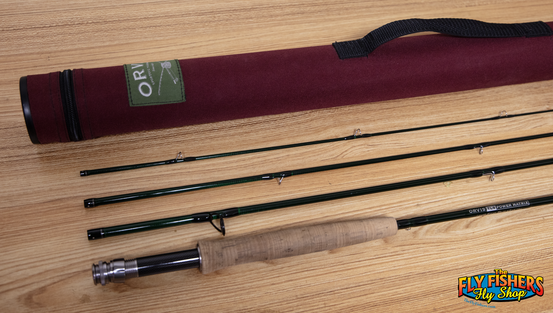 Used Orvis TLS Power Matrix 905-4 5wt 9'0" 4 Piece Mid-Flex 8.0 Fly Fishing Rod with rod tube