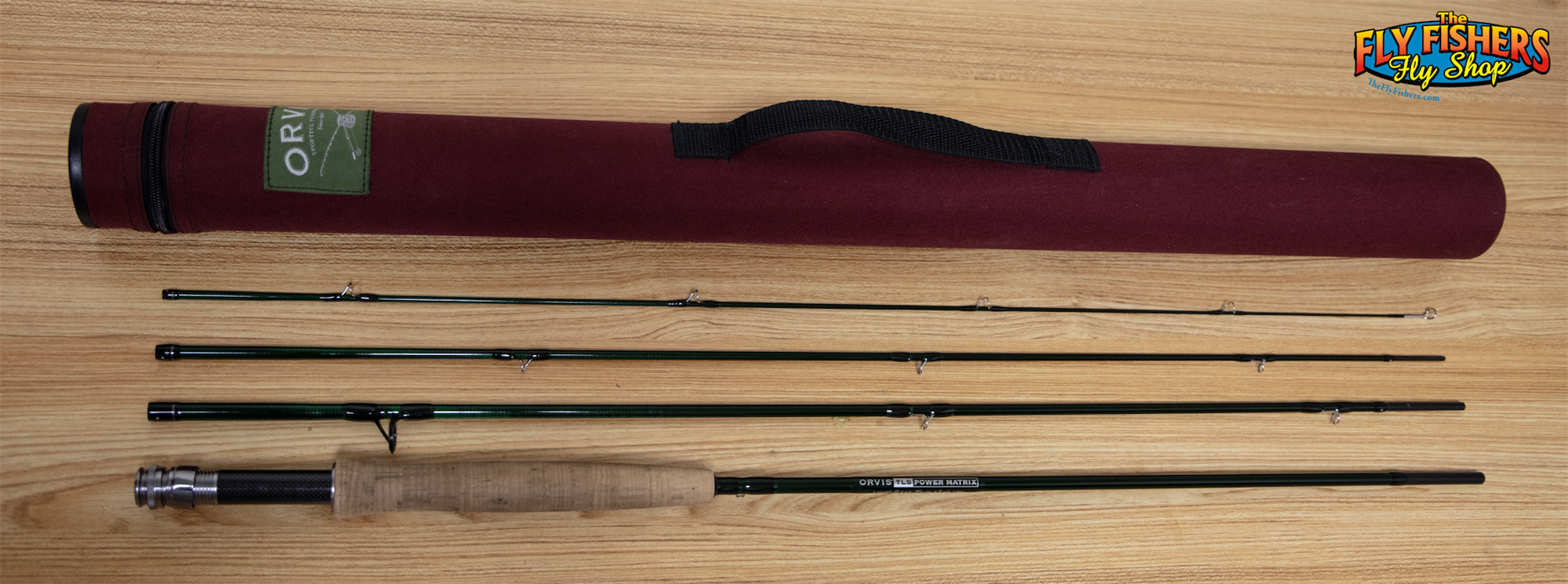Full view of Used Orvis TLS Power Matrix 905-4 5wt 9'0" 4 Piece Mid-Flex 8.0 Fly Fishing Rod