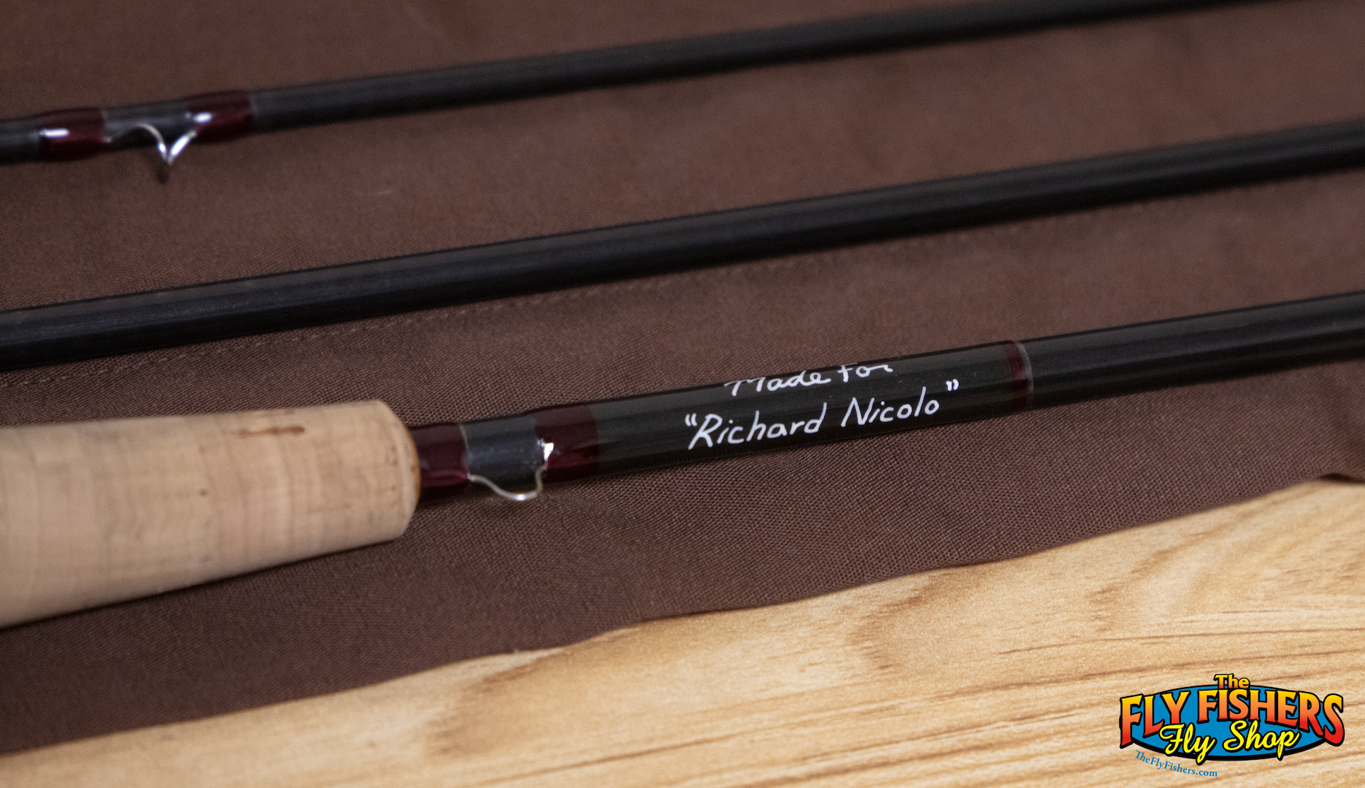 Handle label name of Used Powell DF 90-4 Lines 5,6,7 9'0" 4 Piece Fly Fishing Rod
