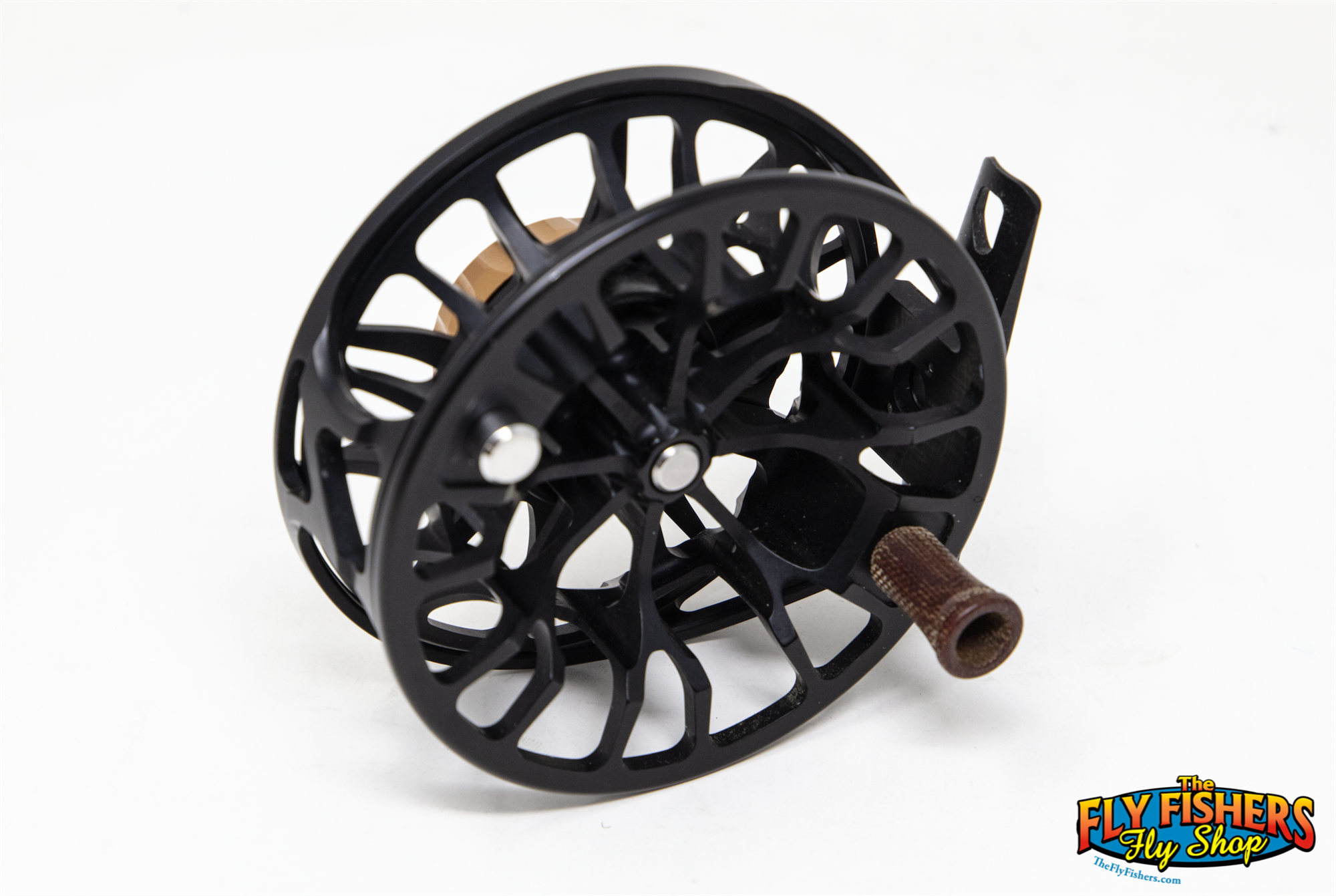 Spool side view of Used Ross Reels Animas 5/6 Black 5-6wt Fly Fishing Reel