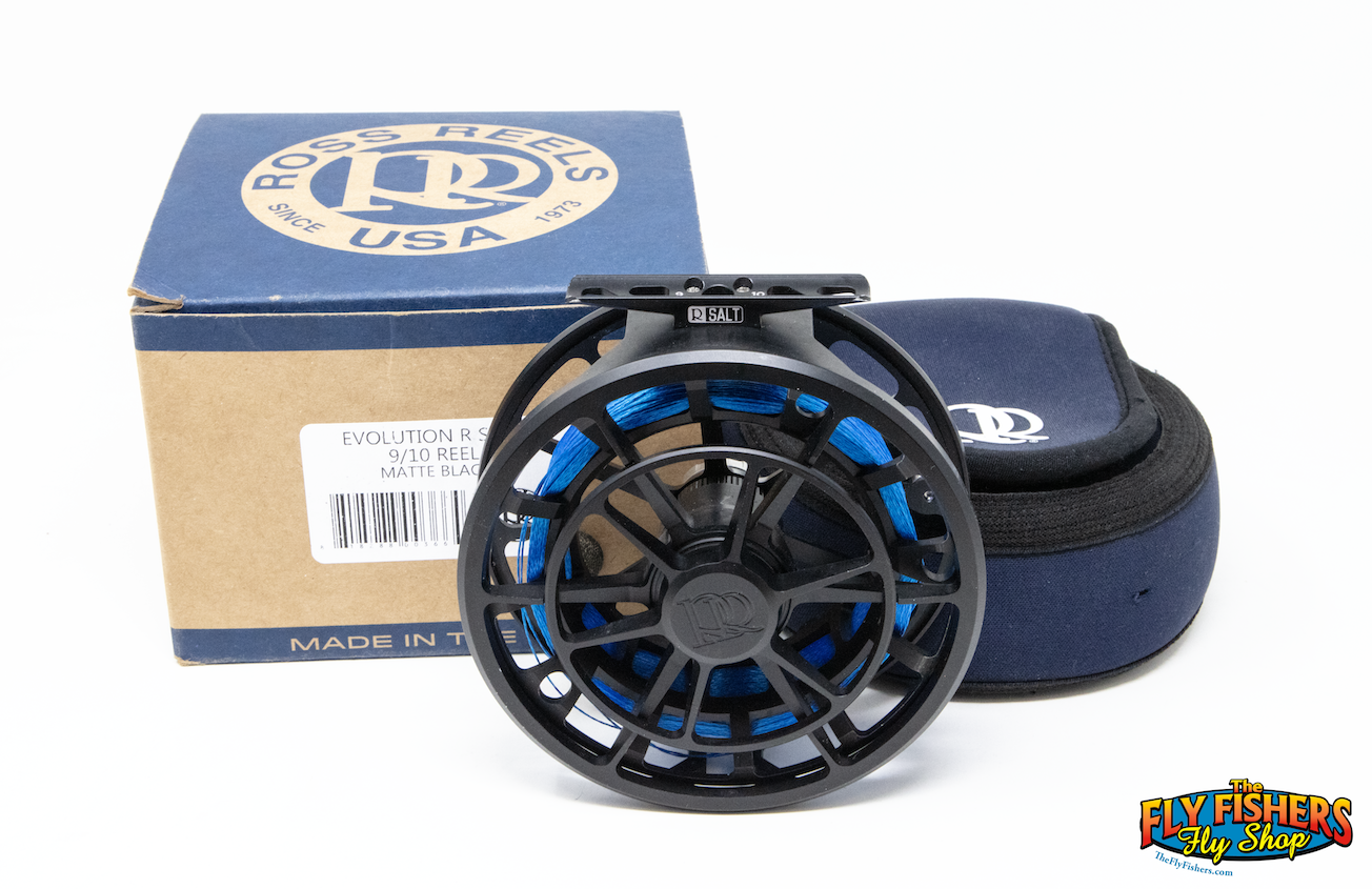 Used Ross Reels Evolution R Salt 9/10 9-10wt Matte Black Fly Reel