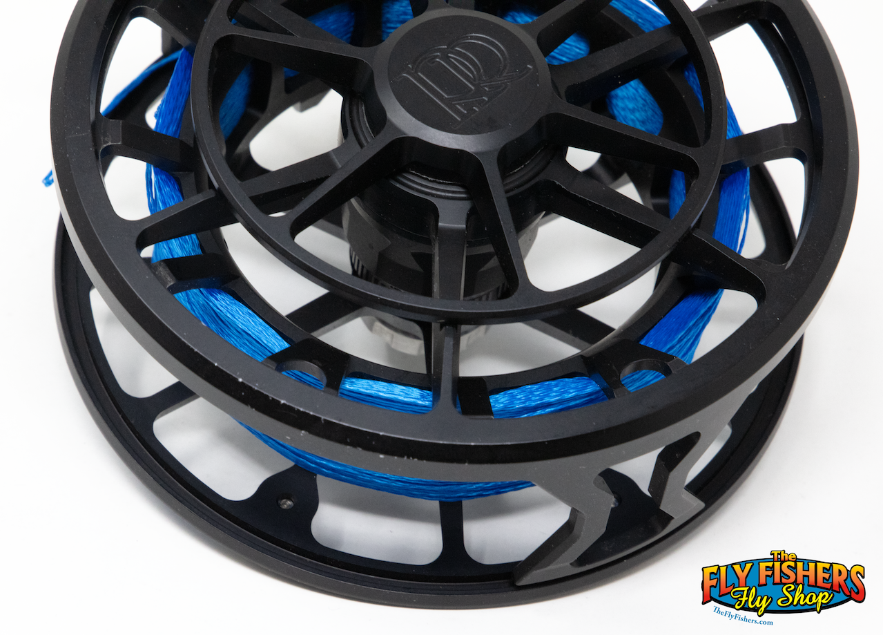 Frame detail of Used Ross Reels Evolution R Salt 9/10 9-10wt Matte Black Fly Reel