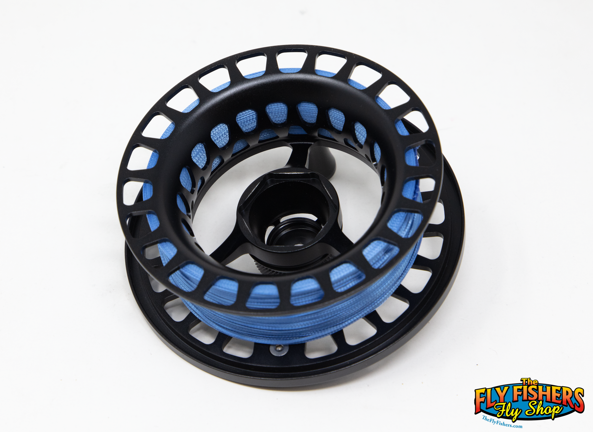 Back of Used Sage 6200 Series 6280 8-9wt Stealth Black Fly Fishing Reel Spare Spool