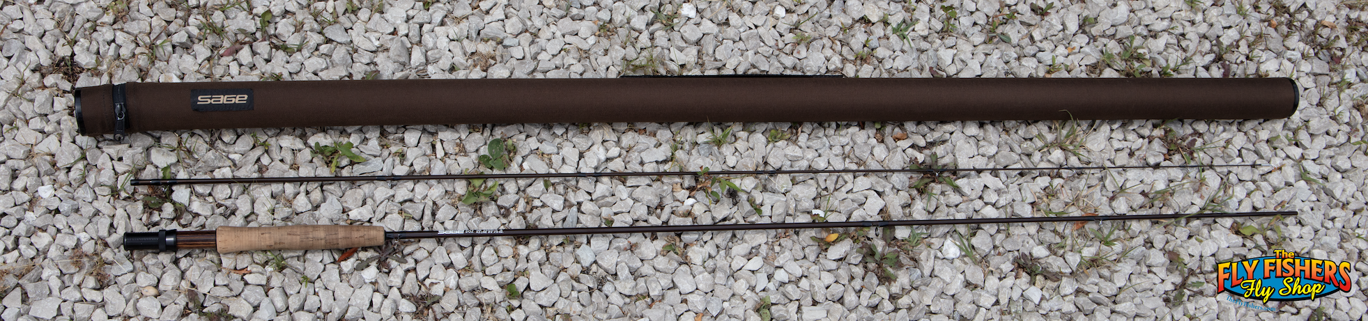 Full view of Used Sage DS2 Graphite II 386 3wt 8'6" 2 Piece Fly Fishing Rod