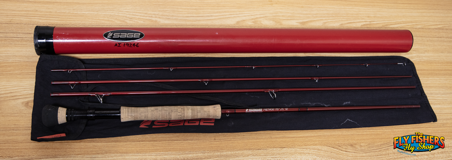 Full view of Used Sage METHOD 890-4 8wt 9'0" 4 Piece Fly Rod