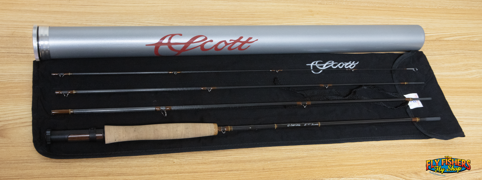 Full view of Used Scott G Series 843/4 3wt 8'4" 4 Piece Fly Rod