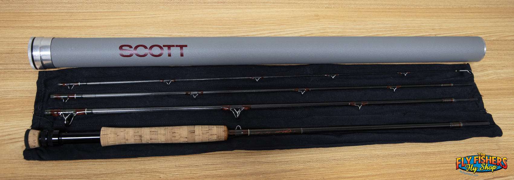 Full view of Used Scott G 908/4 8wt 9'0" 4 Piece Fly Rod