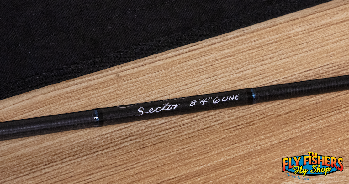 Handle view of Used Scott Sector 846/4 6wt 8'4" 4 Piece Fly Rod