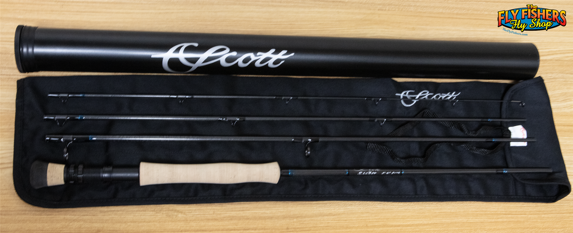 Full view of Scott Sector 848/4 8wt 8'4" 4 Piece Fly Fishing Rod