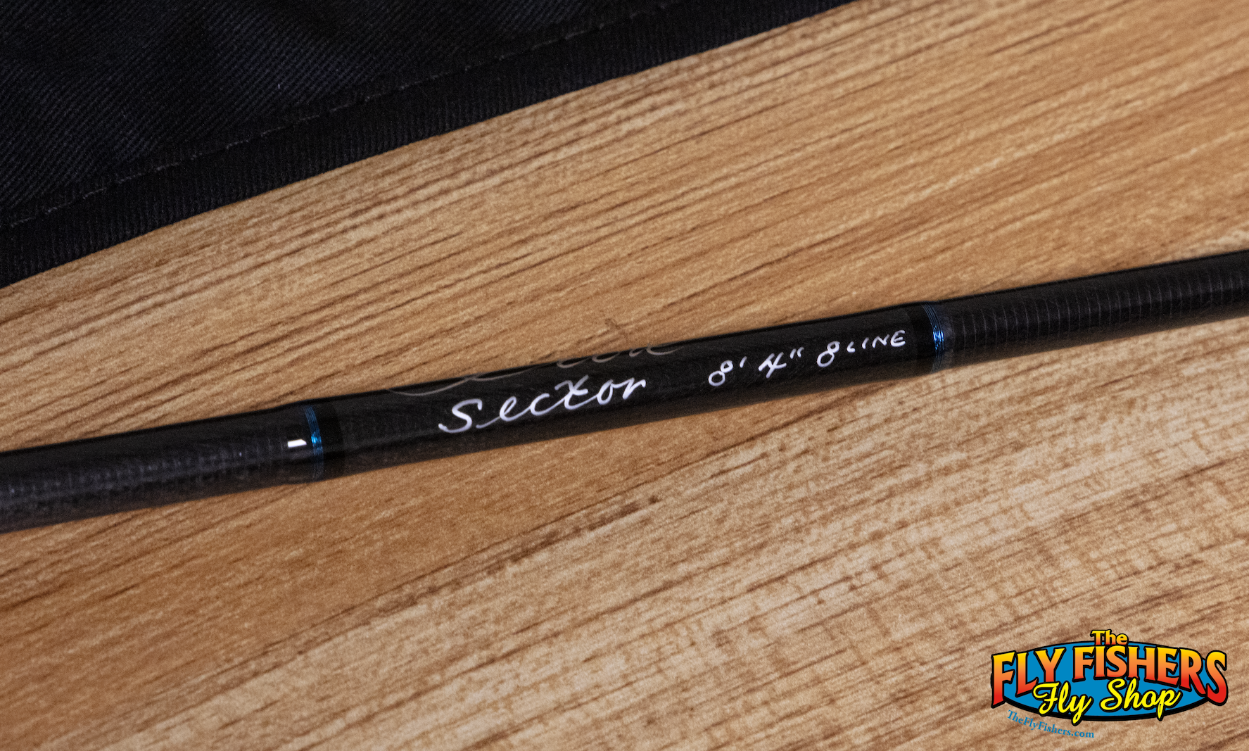 Label detail of Scott Sector 848/4 8wt 8'4" 4 Piece Fly Fishing Rod