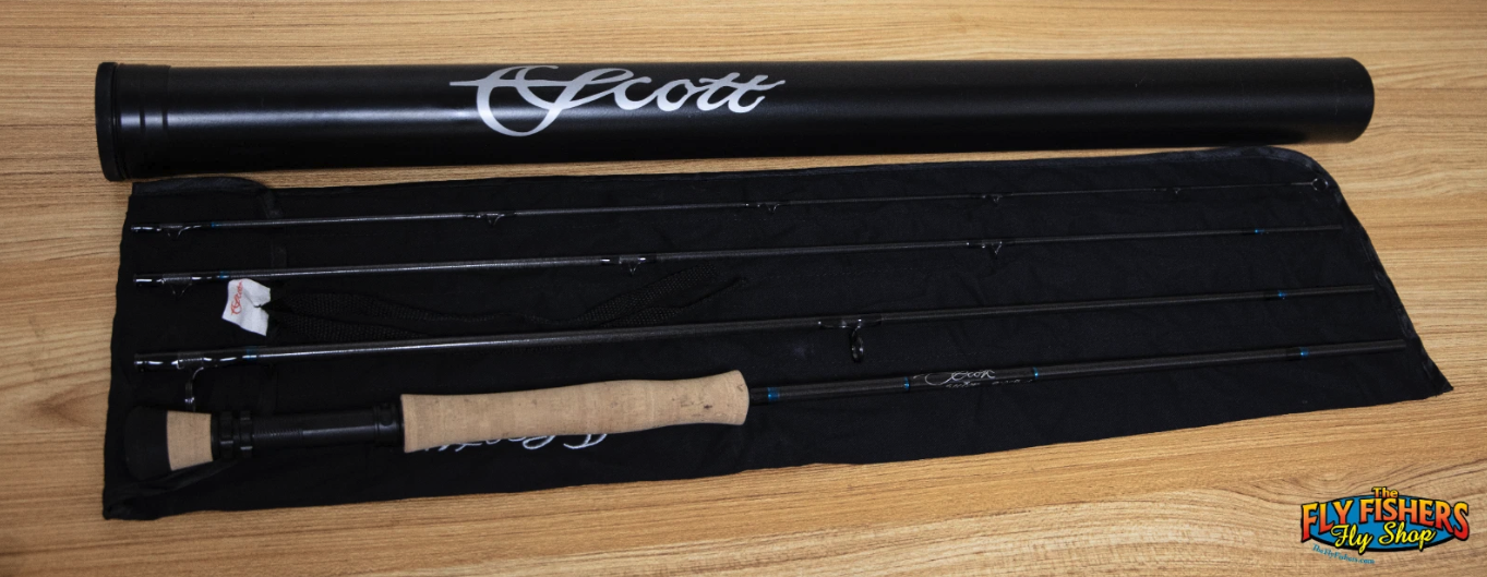 Full view of Used Scott Sector 909/4 9wt 9'0" 4 Piece Fly Fishing Rod