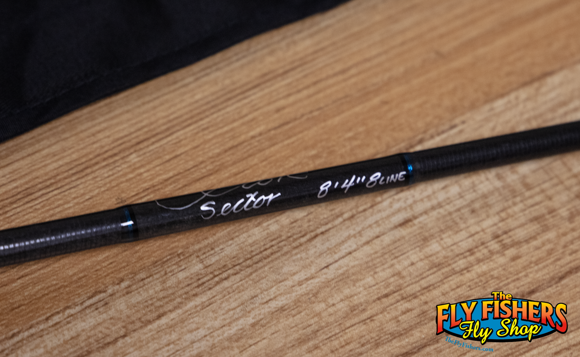 Label detail of Used Scott Sector 848/4 8wt 8'4" 4 Piece Fly Fishing Rod