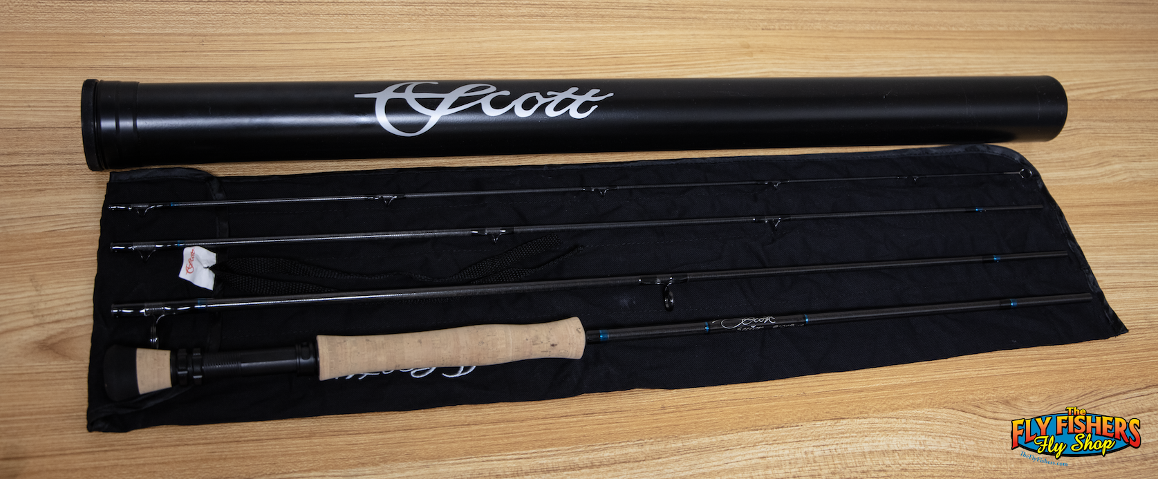Full view of Used Scott Sector 909/4 9wt 9'0" 4 Piece Fly Fishing Rod