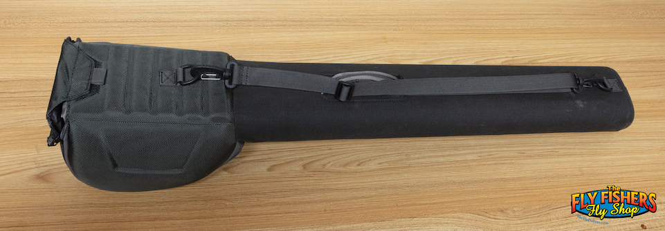 Alternate side of Used Simms Fishing GTS Double Fly Rod/Reel Case