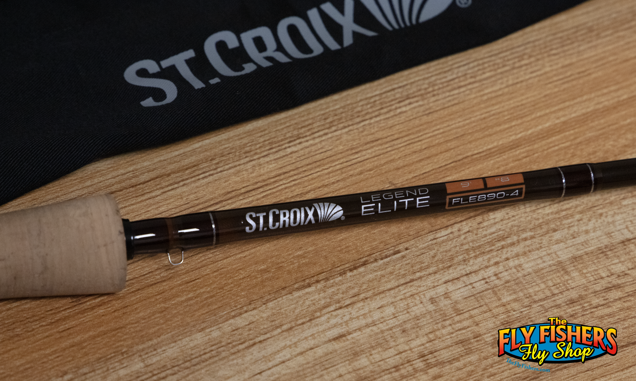 Handle detail of Used St. Croix Legend Elite Freshwater FLE 890-4 8wt 9'0" 4pc Fly Fishing Rod