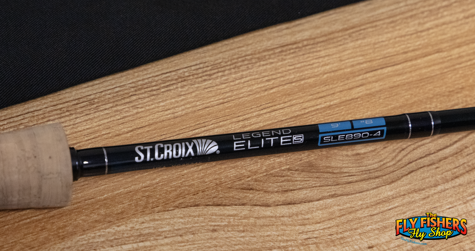 Handle detail of Used St. Croix Legend Elite Saltwater SLE 890-4 8wt 9'0" 4pc Fly Fishing Rod