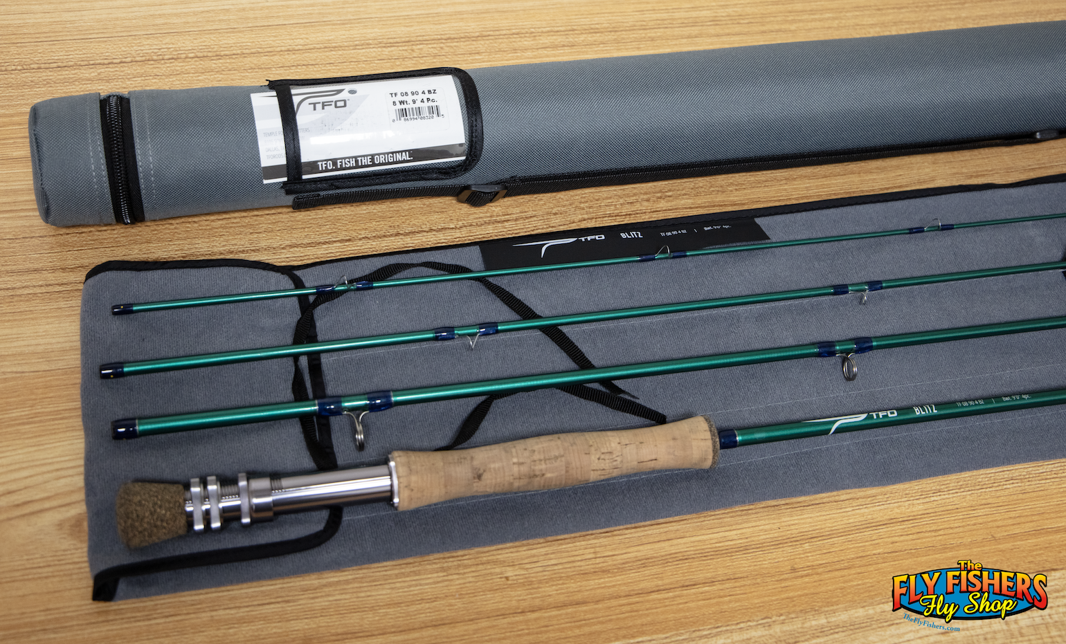 Used TFO Blitz TF 08 90 4 BZ 8wt 9'0" 4 Piece Fly Fishing Rod