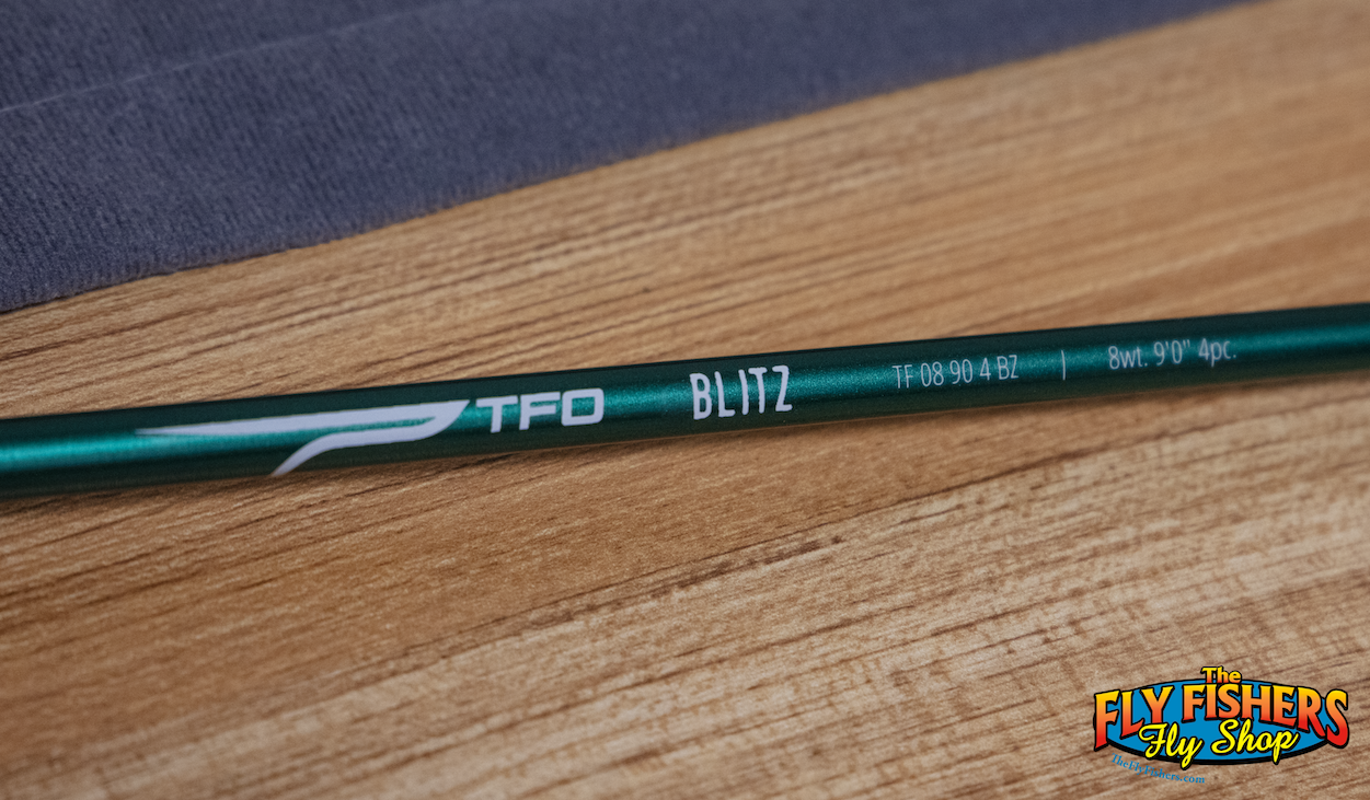 Handle section Used TFO Blitz TF 08 90 4 BZ 8wt 9'0" 4 Piece Fly Fishing Rod