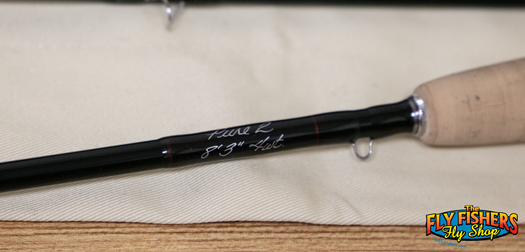Label detail of Used Winston Pure 2 4wt 8'3" 4 Piece Fly Rod
