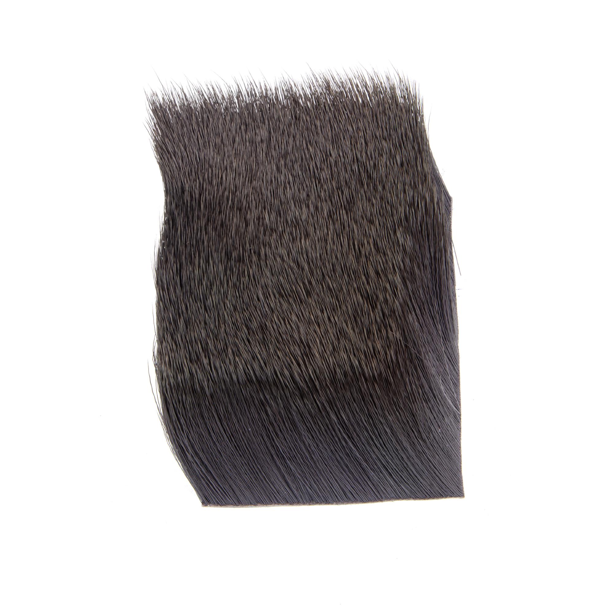 Charcoal grey Varner Big Bug Late Season Grade 1 deer hair for streamer and bass bug tying