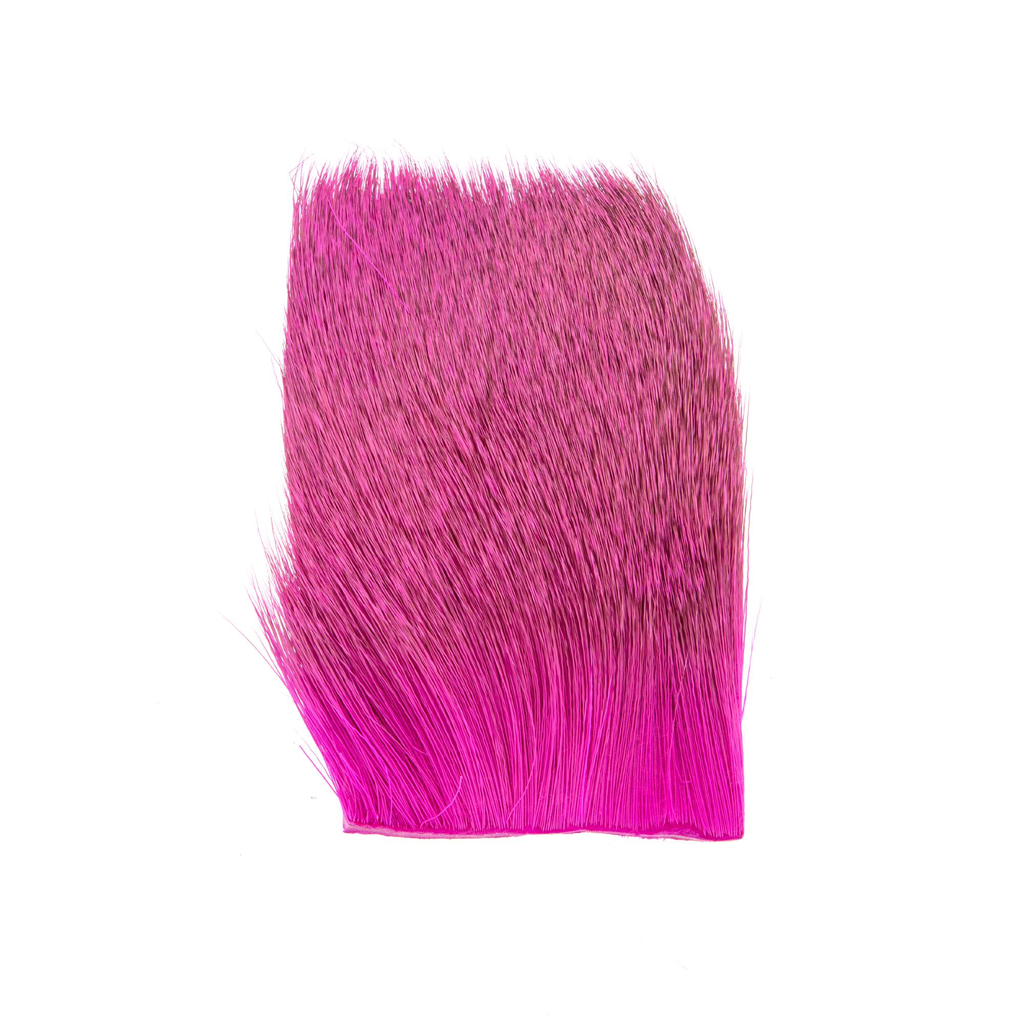 Varner fluorescent fuchsia deer hair fly tying patch for spinning poppers, divers, and streamers