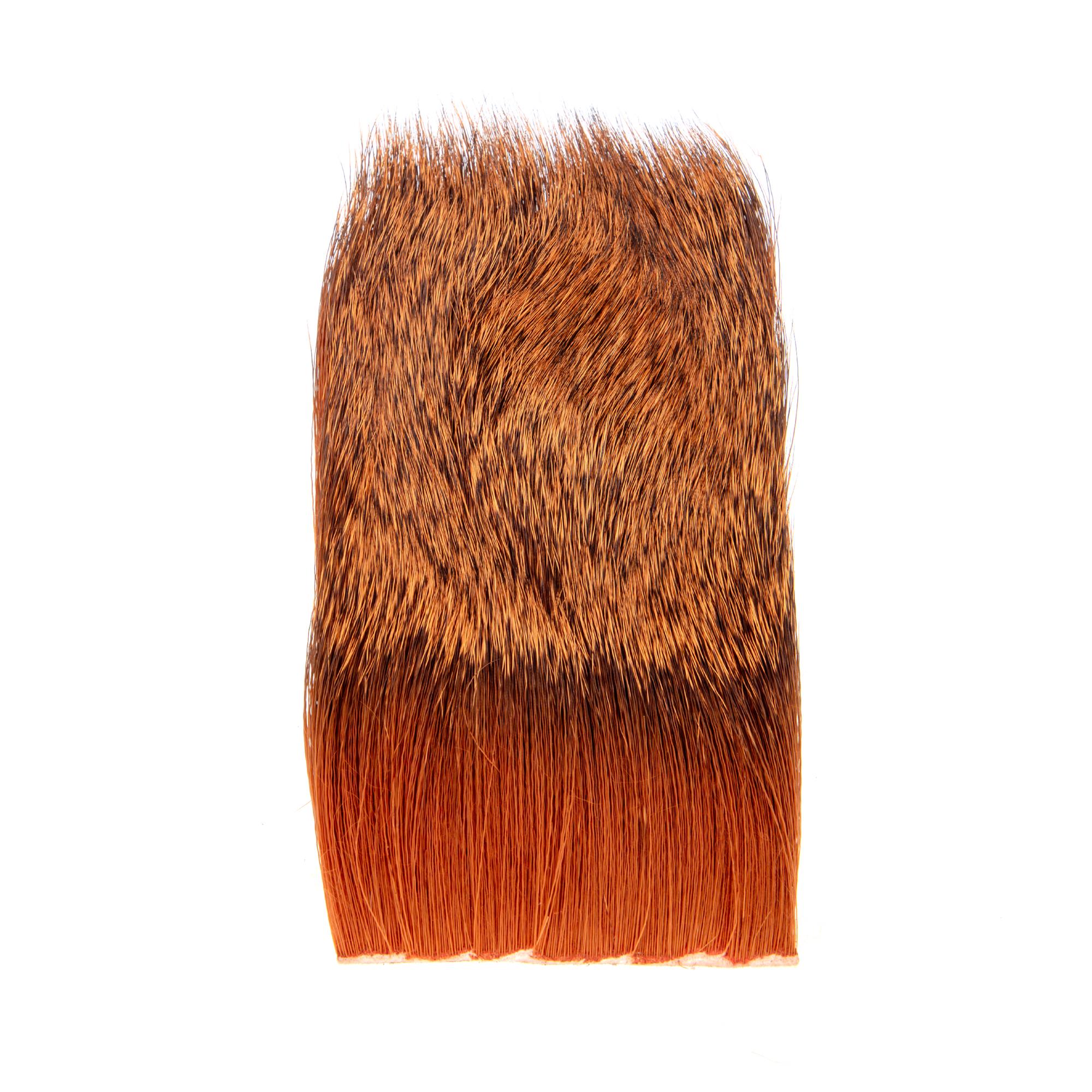 Blaze orange late season deer hair for fly tying bass bugs, musky flies, and topwater patterns