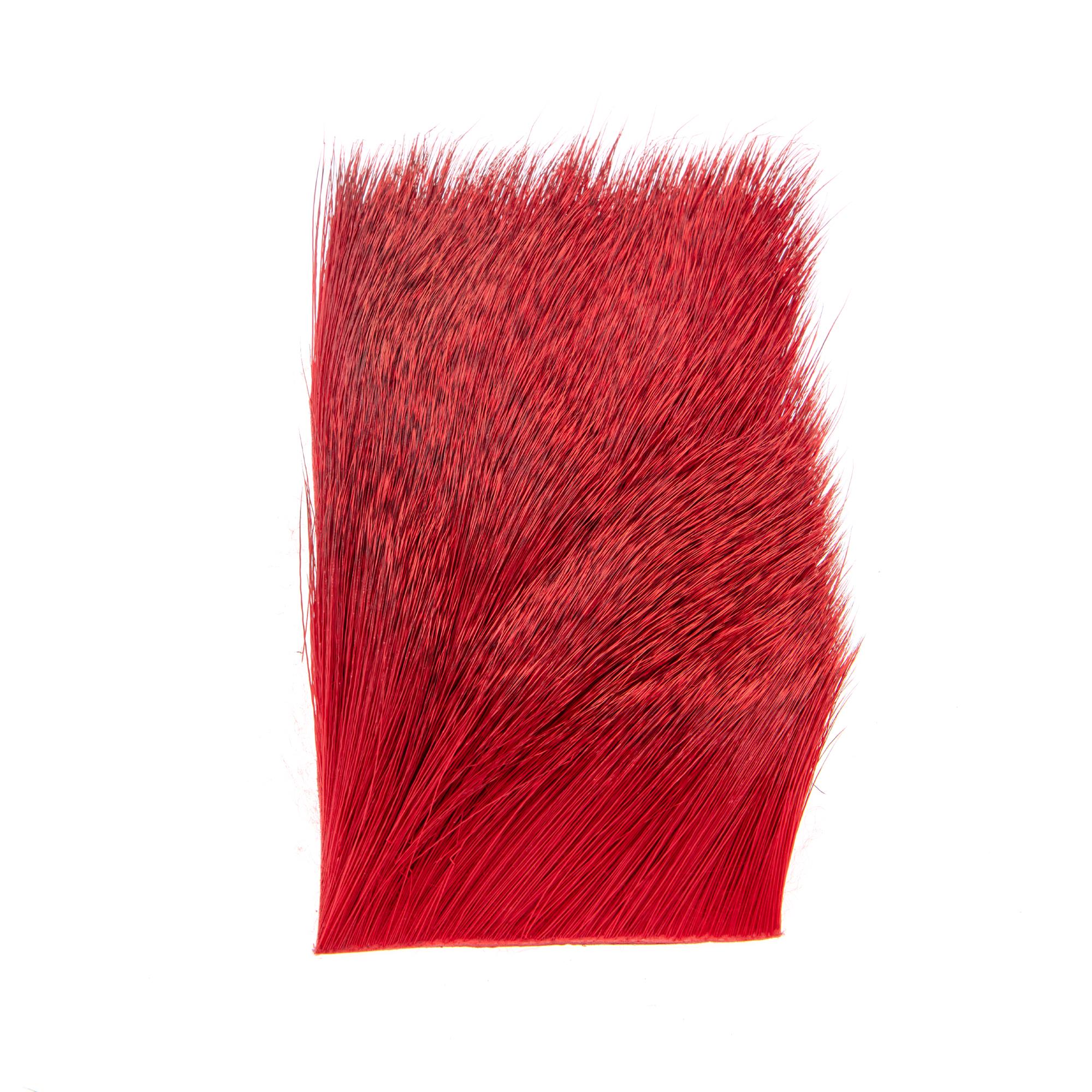 Varner red deer hair fly tying patch for spinning poppers, divers, and streamers