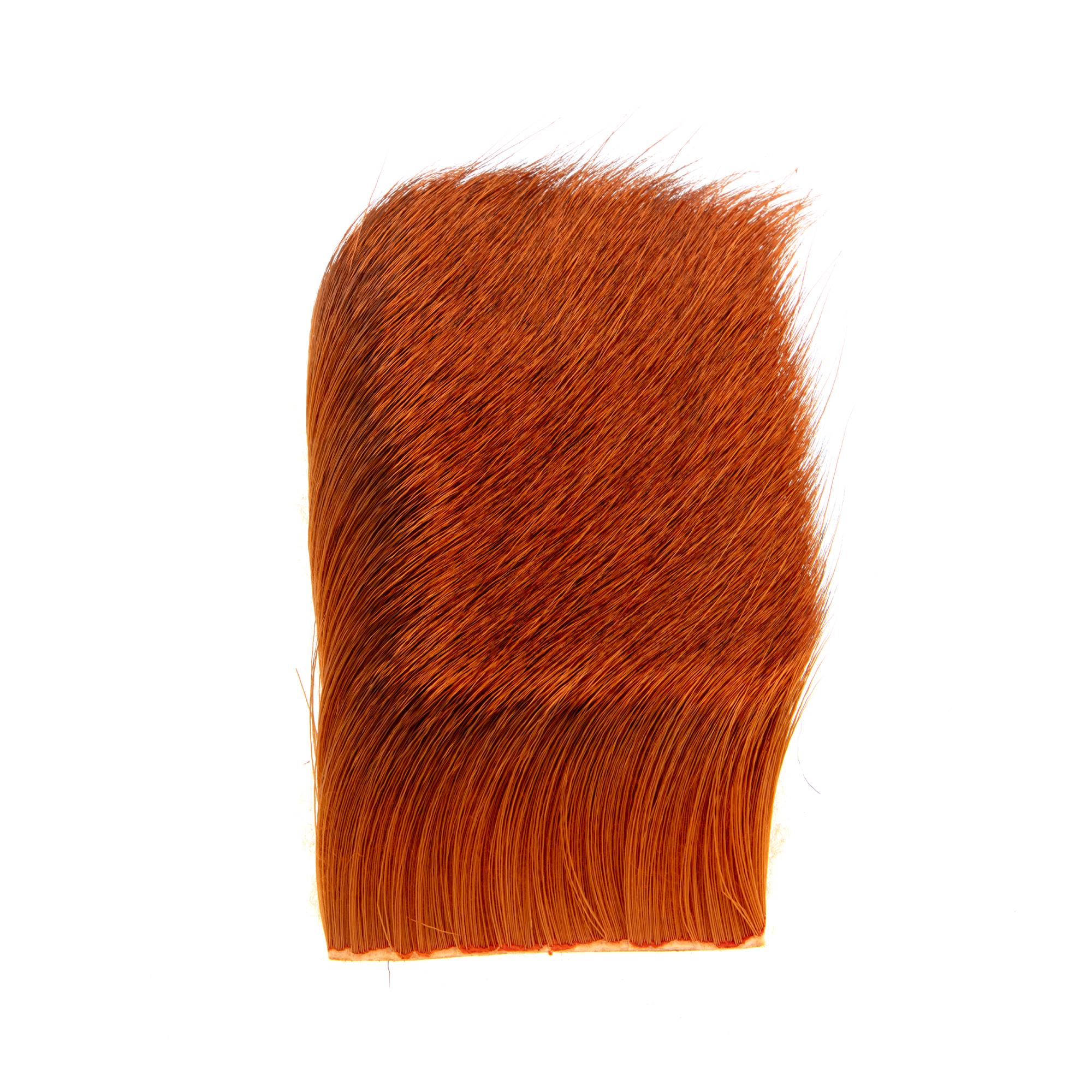 Rust Grade 2 late season deer hair material with long hollow fibers for buoyant fly patterns