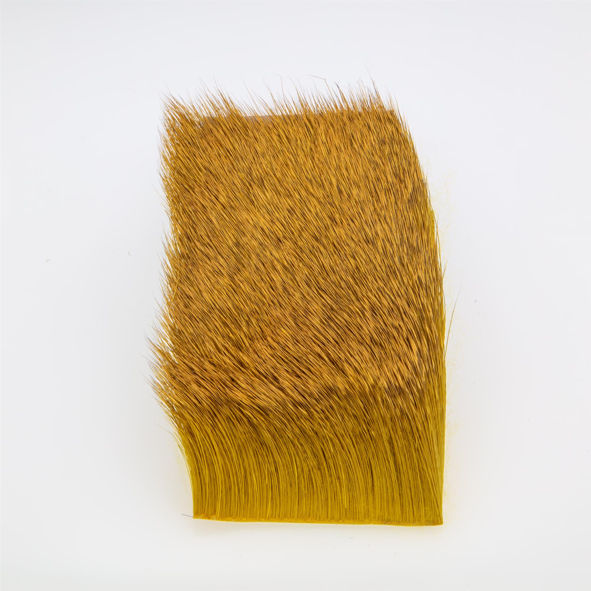 Yellow Grade 2 late season deer hair material for high-floating bass bugs and streamers