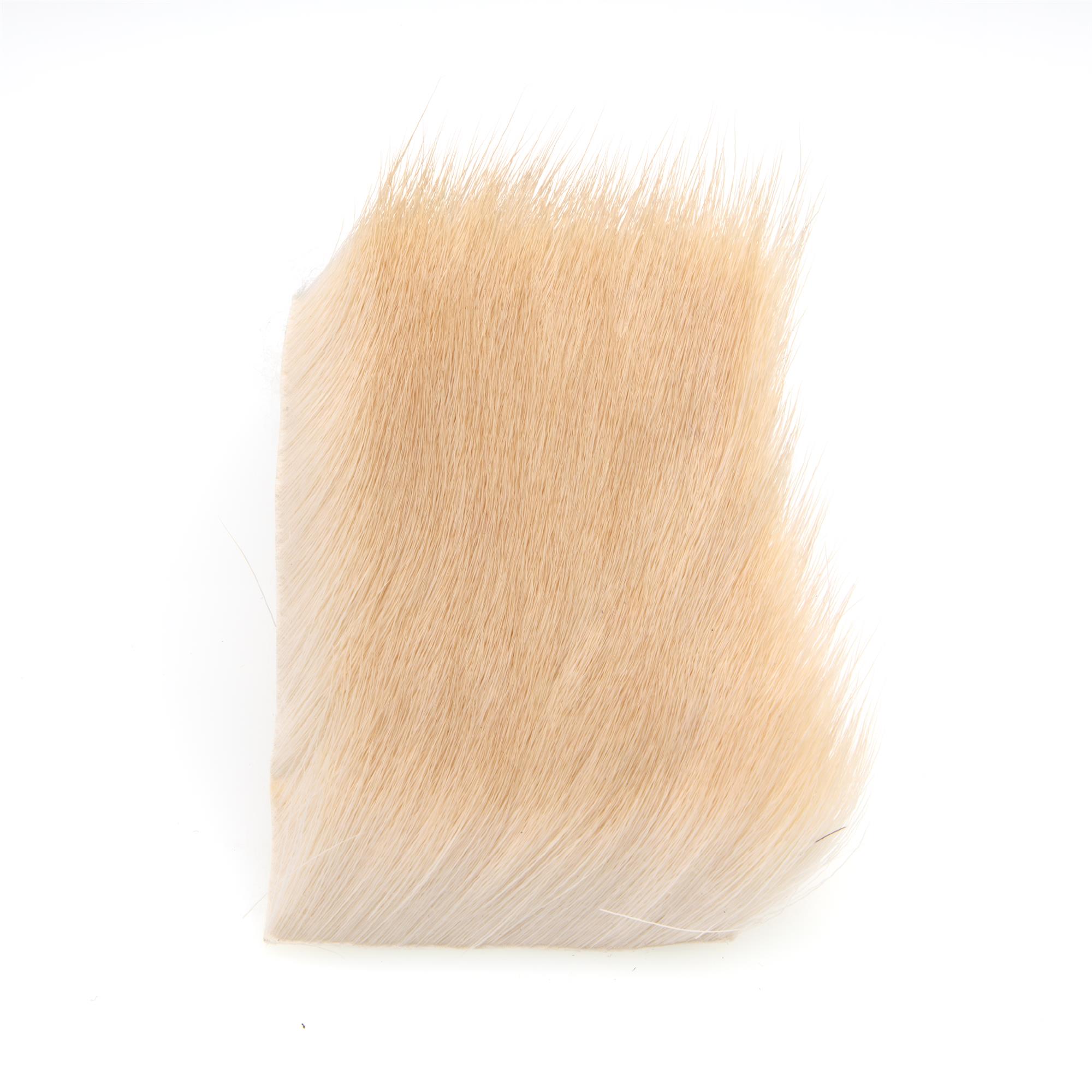 Bleached Varner Big Bug Mid Season Grade 1 deer hair patch for stacking buoyant bass popper heads