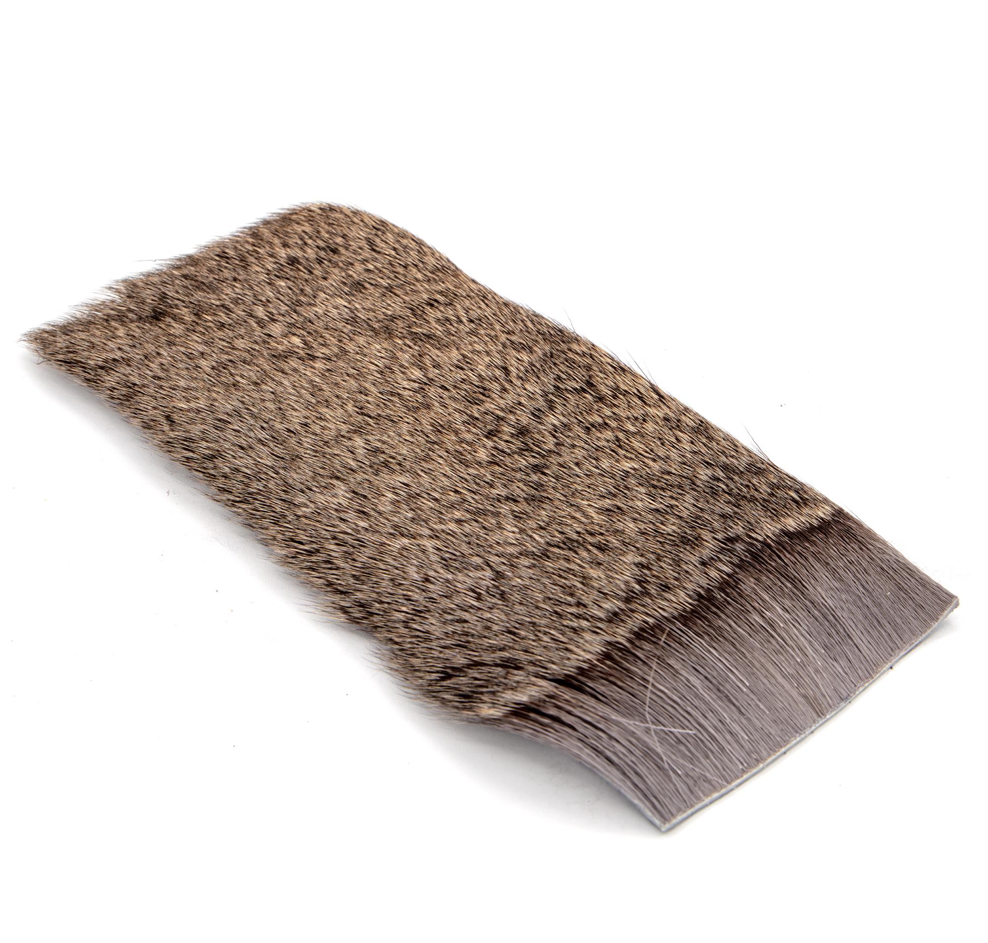 Premium gray deer hair patch for tying large topwater and streamer heads