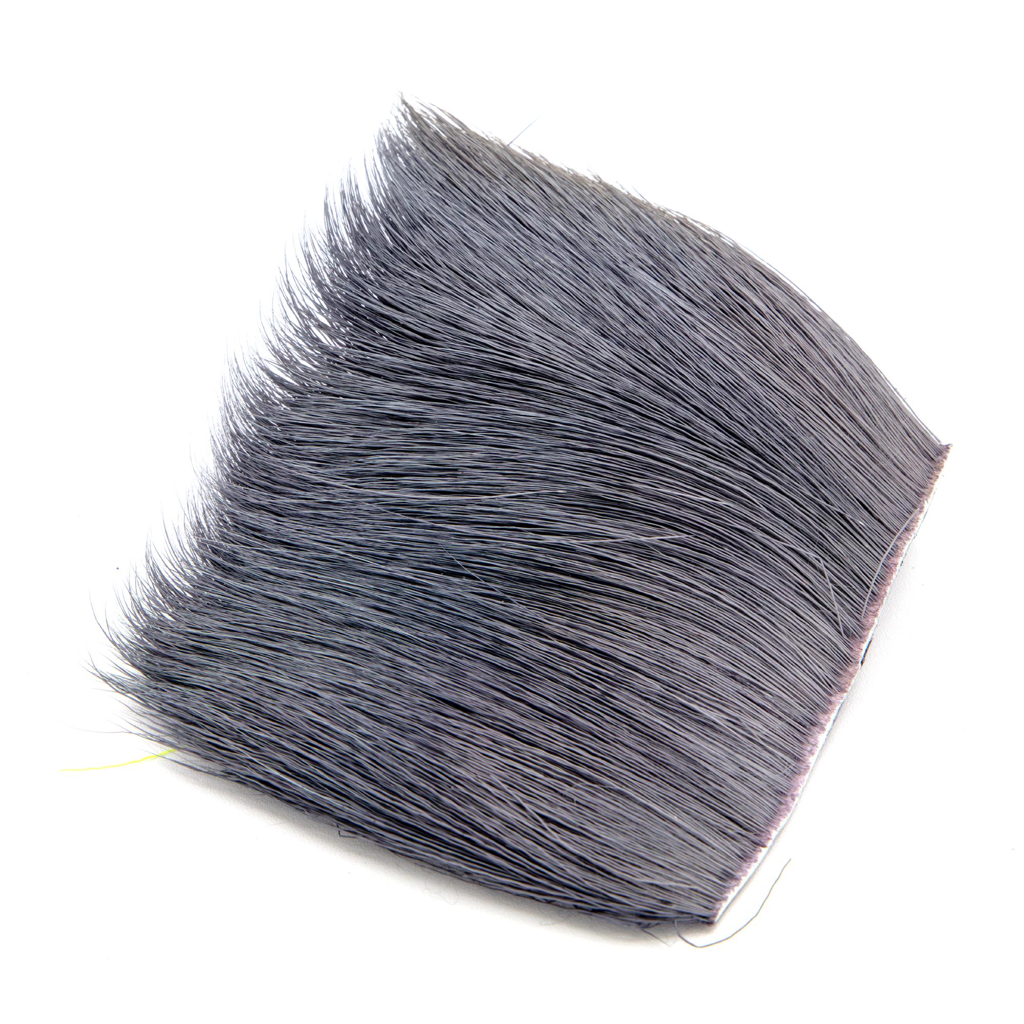 Varner Deer Belly Hair charcoal grey fly tying material for mice and topwater flies