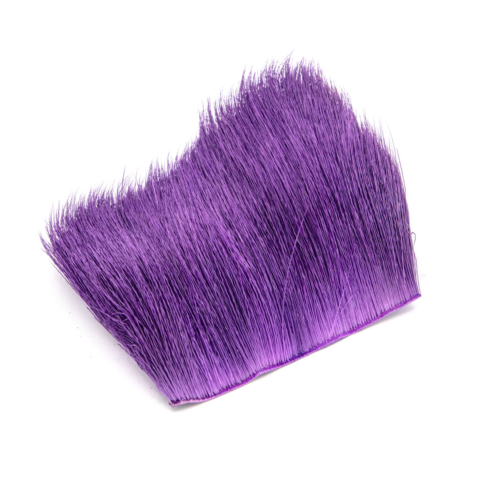 Varner purple deer belly hair for tying sliders, bass bugs, and sculpted fly heads
