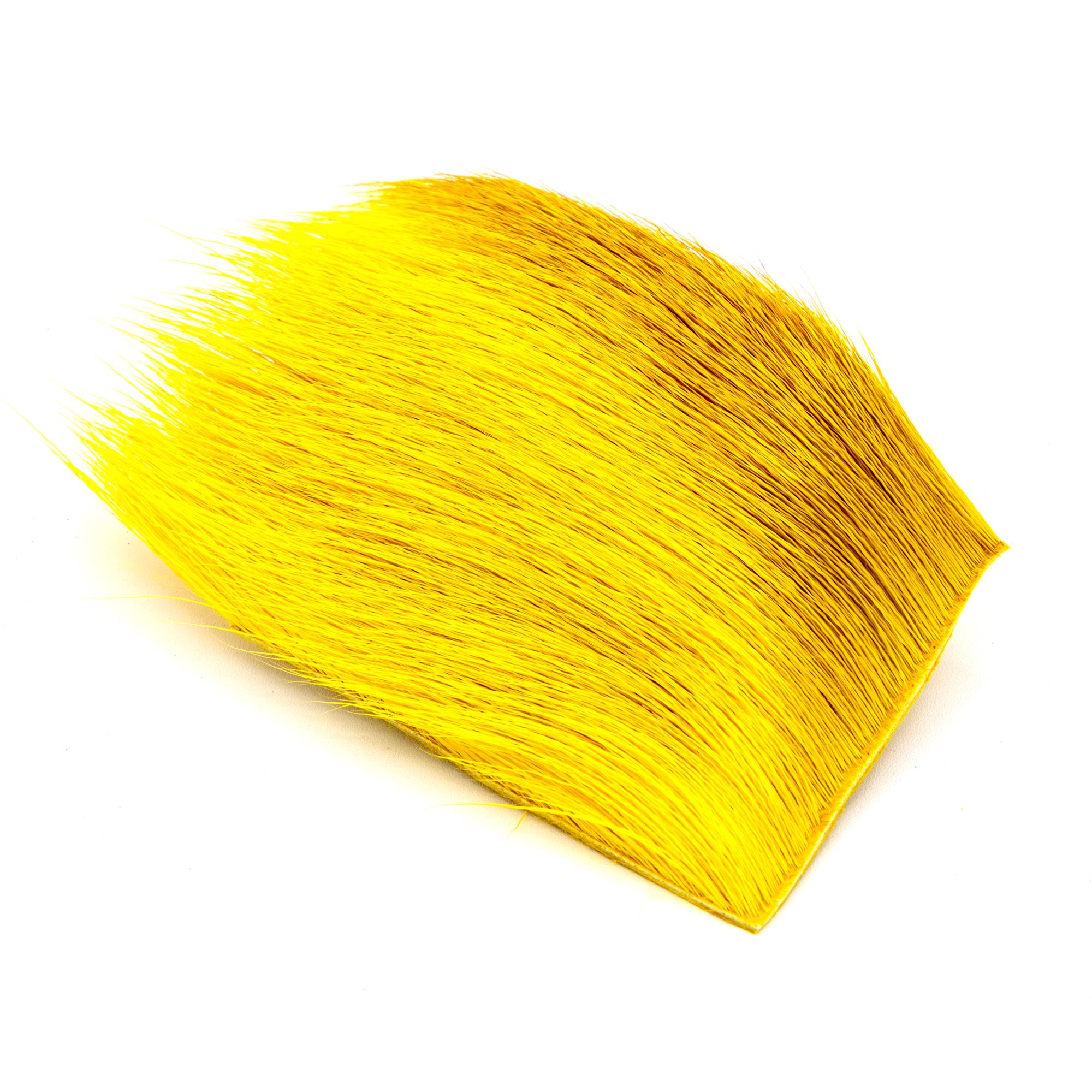 Varner yellow deer belly hair for tying frog patterns, divers, sliders, and bass bugs
