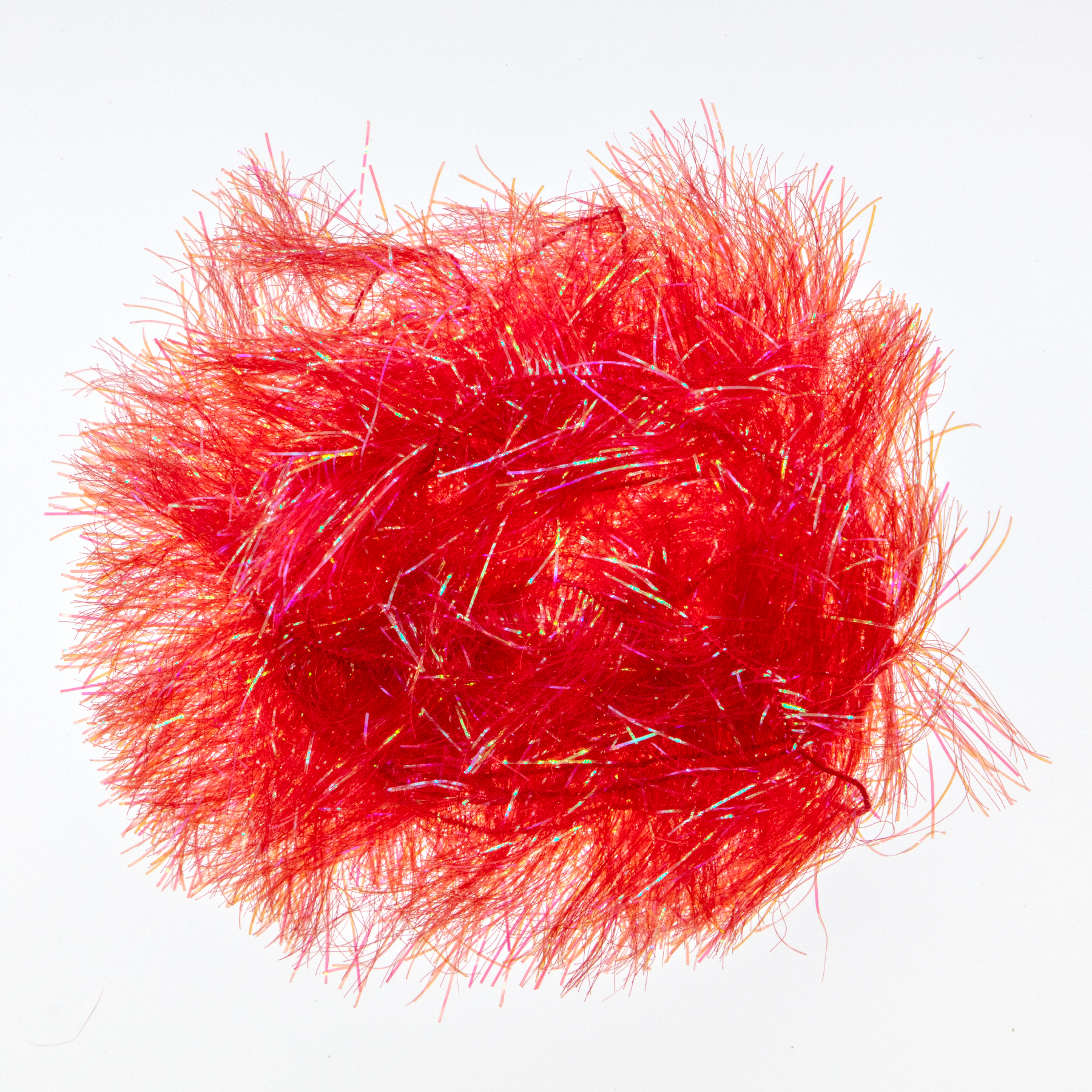 Wapsi Palmer Chenille Red for attractor fly bodies, streamer collars, and synthetic hackle wraps