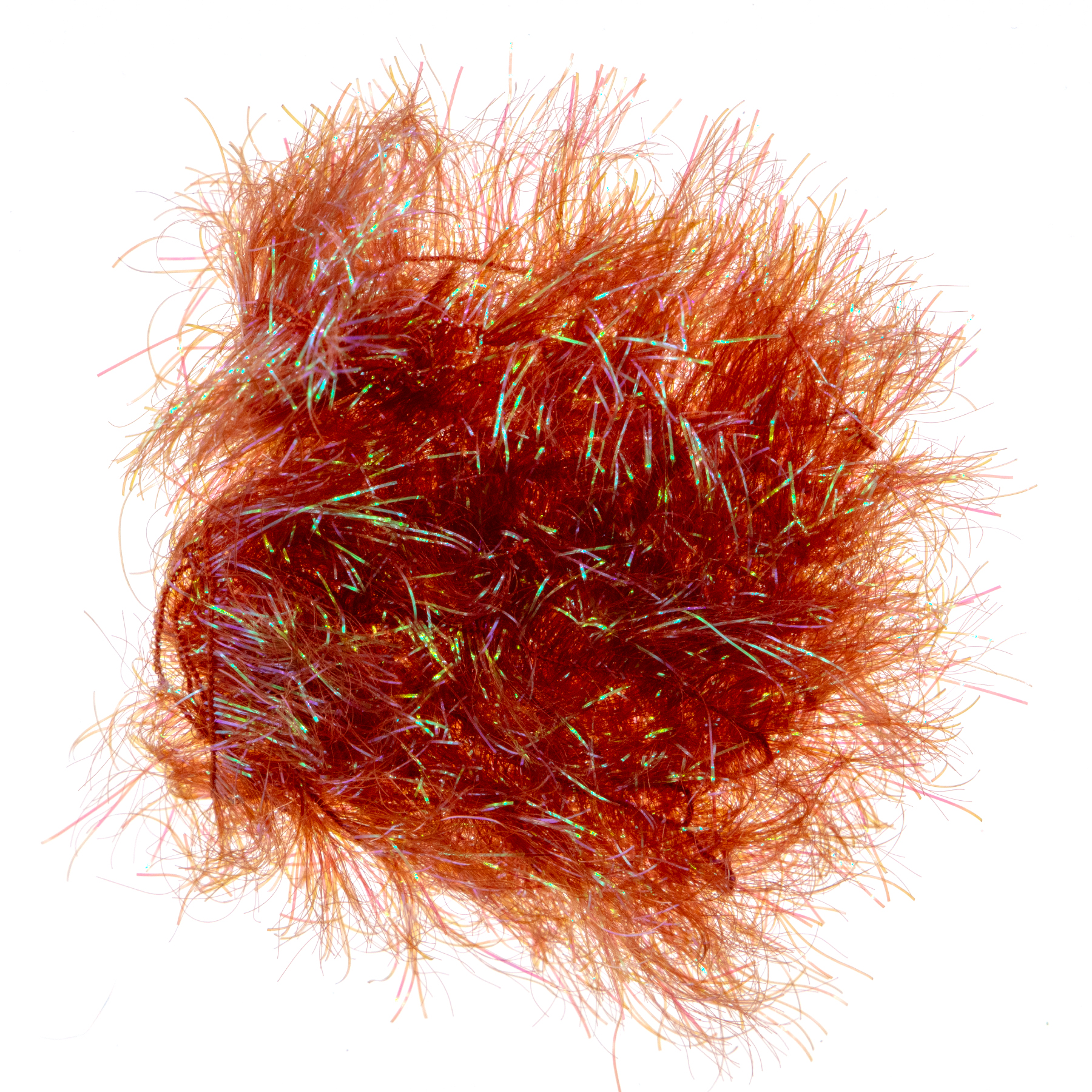 Wapsi Palmer Chenille Root Beer fly tying chenille with natural flash for trout, bass, and warmwater streamers