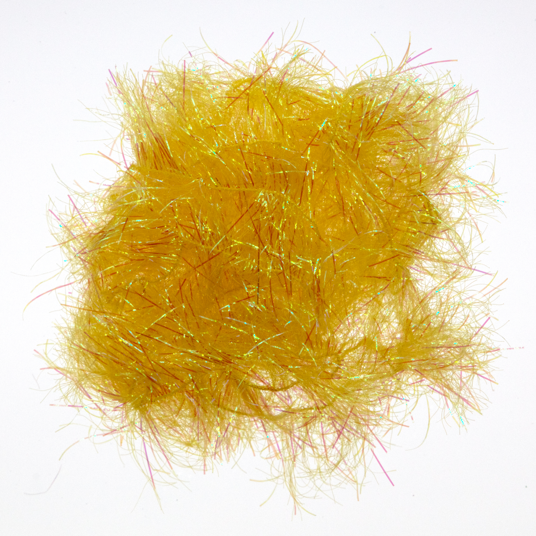 Wapsi Palmer Chenille Yellow for high-visibility attractor flies, streamer bodies, and synthetic hackle wraps