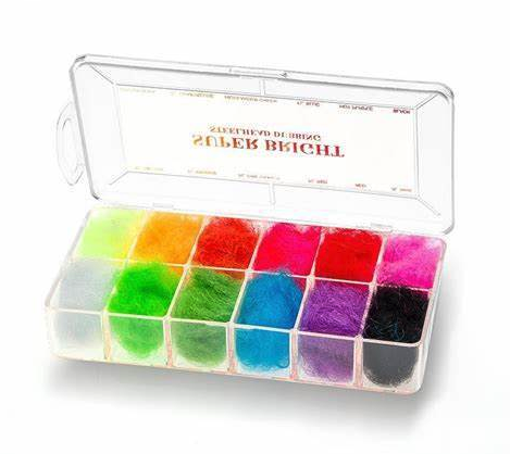 Wapsi Super Bright Steelhead #2 Dubbing Dispenser fly tying box open