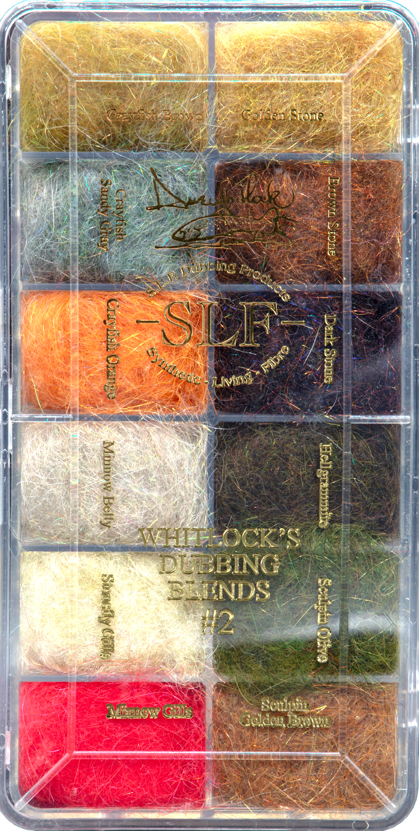 Premium fly tying materials: Dave Whitlock's SLF Dubbing Series.
