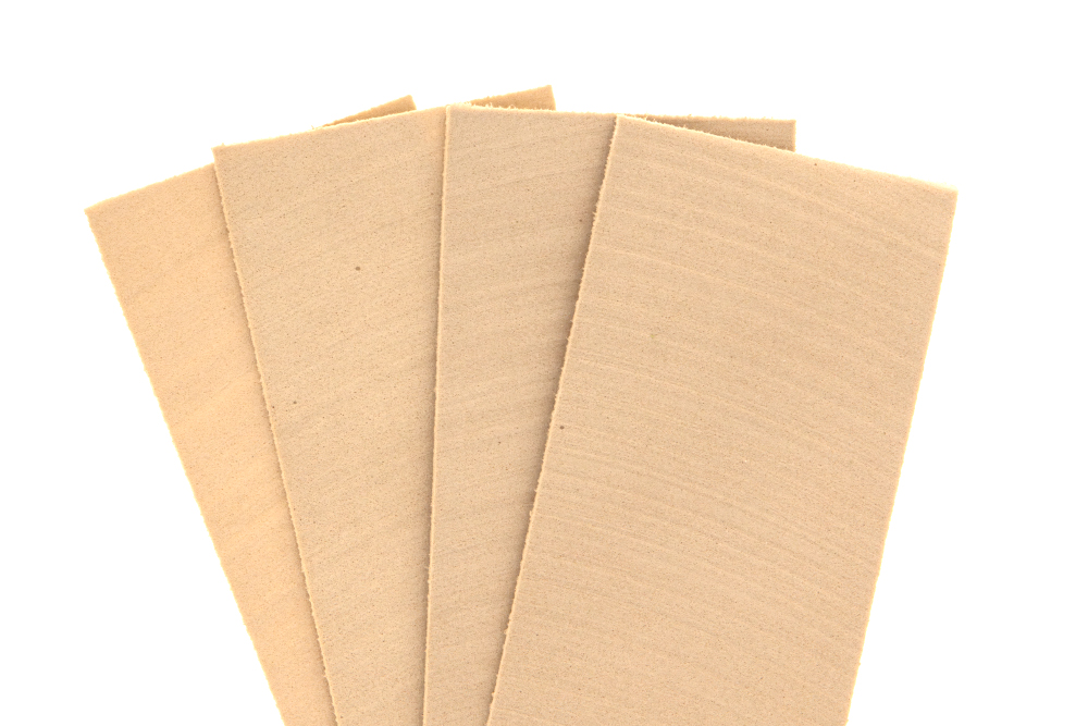 Fly tying foam in opaque and translucent colors