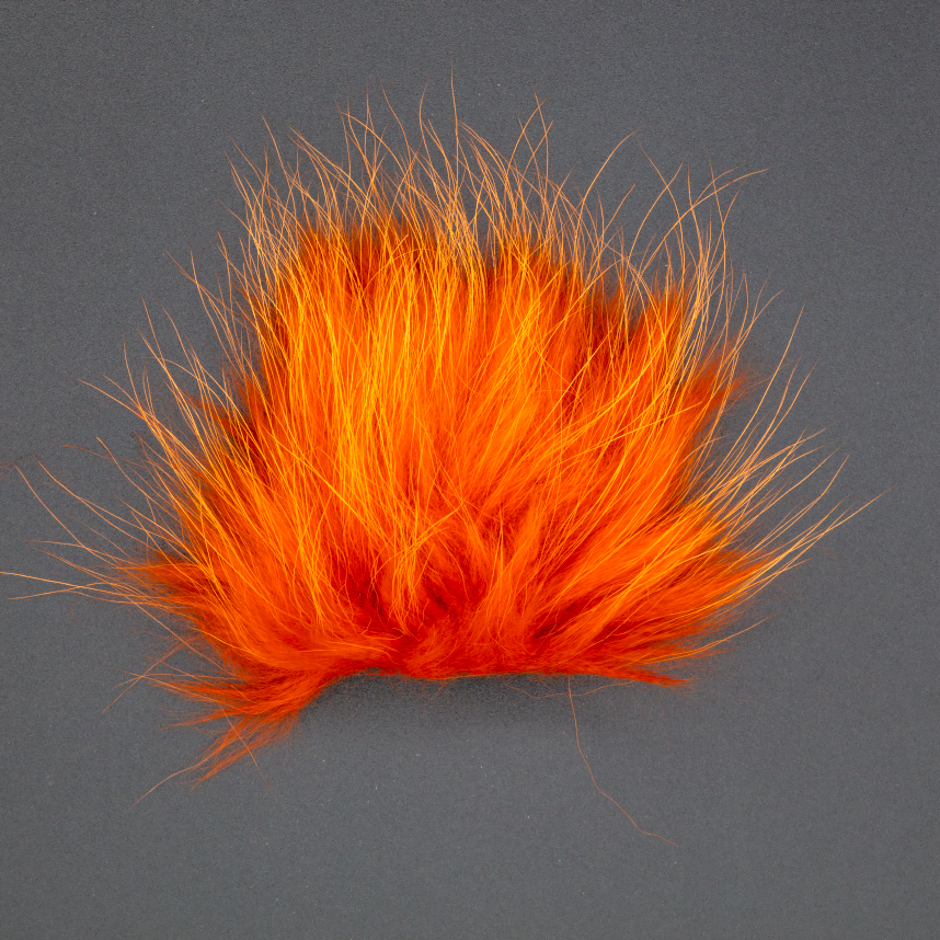 Soft and high-quality Finn Raccoon fur, ideal for tying tube flies and streamers.