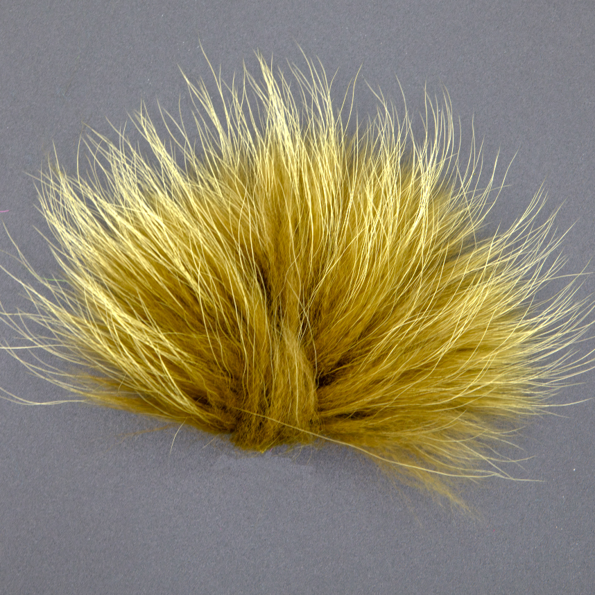 Soft and durable Finn Raccoon fly tying material for realistic streamer flies.