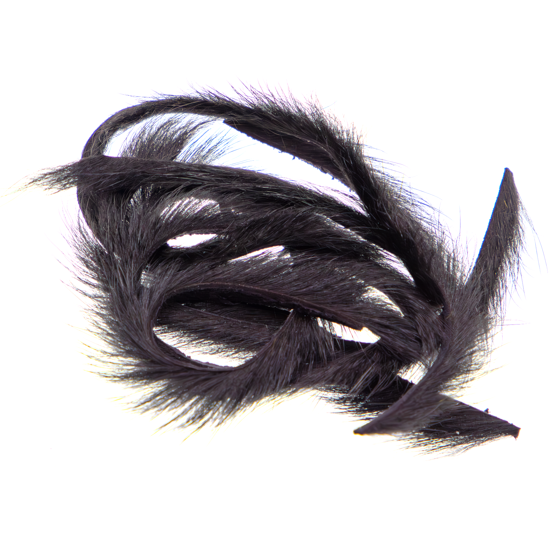 Wapsi Micro Pine Squirrel Zonkers Black fly tying strips for streamers, leech patterns, and articulated trout flies