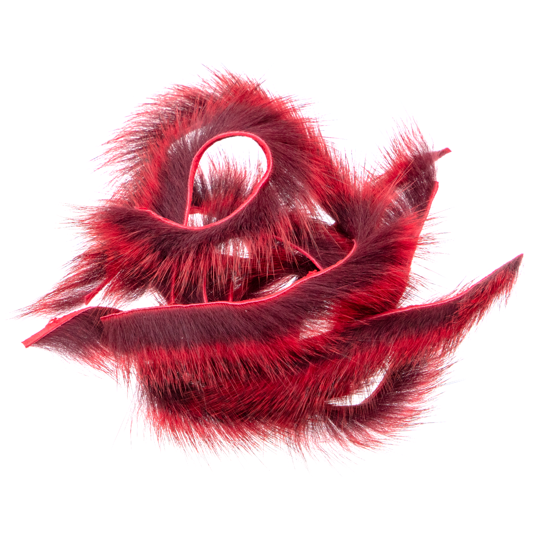 Wapsi Micro Pine Squirrel Zonkers Leech Red for bold streamer patterns, leech flies, and steelhead streamers