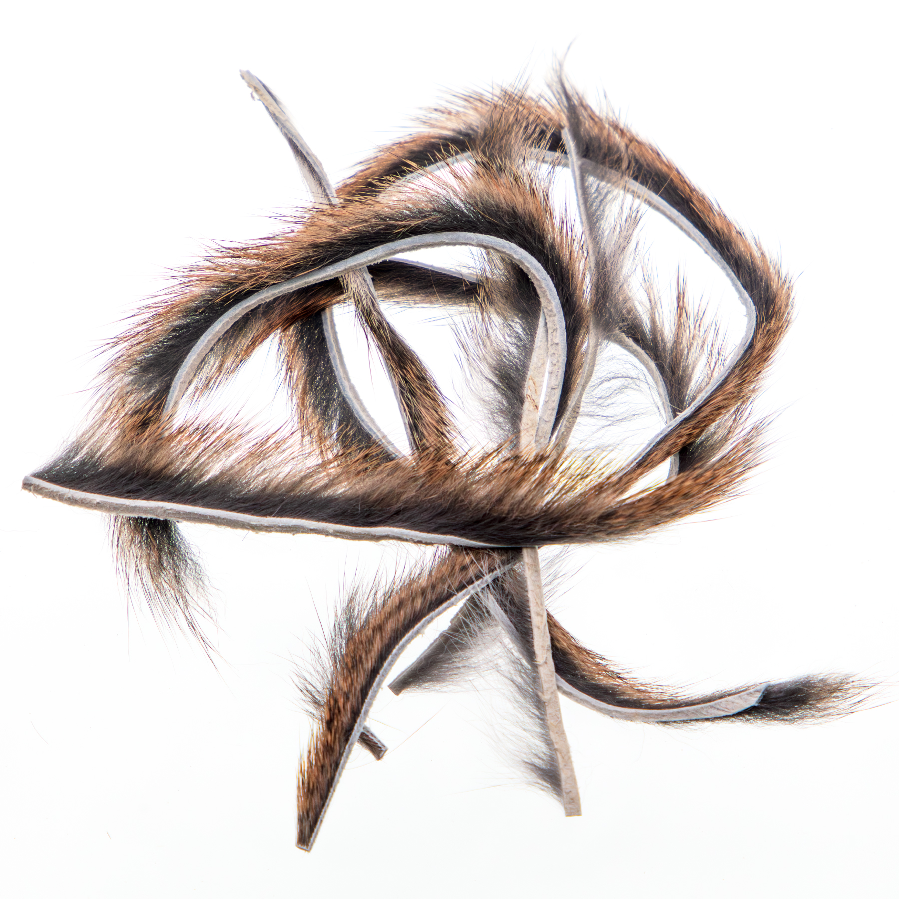 Wapsi Micro Pine Squirrel Zonkers Natural for lifelike streamer wings, nymph tails, and leech patterns