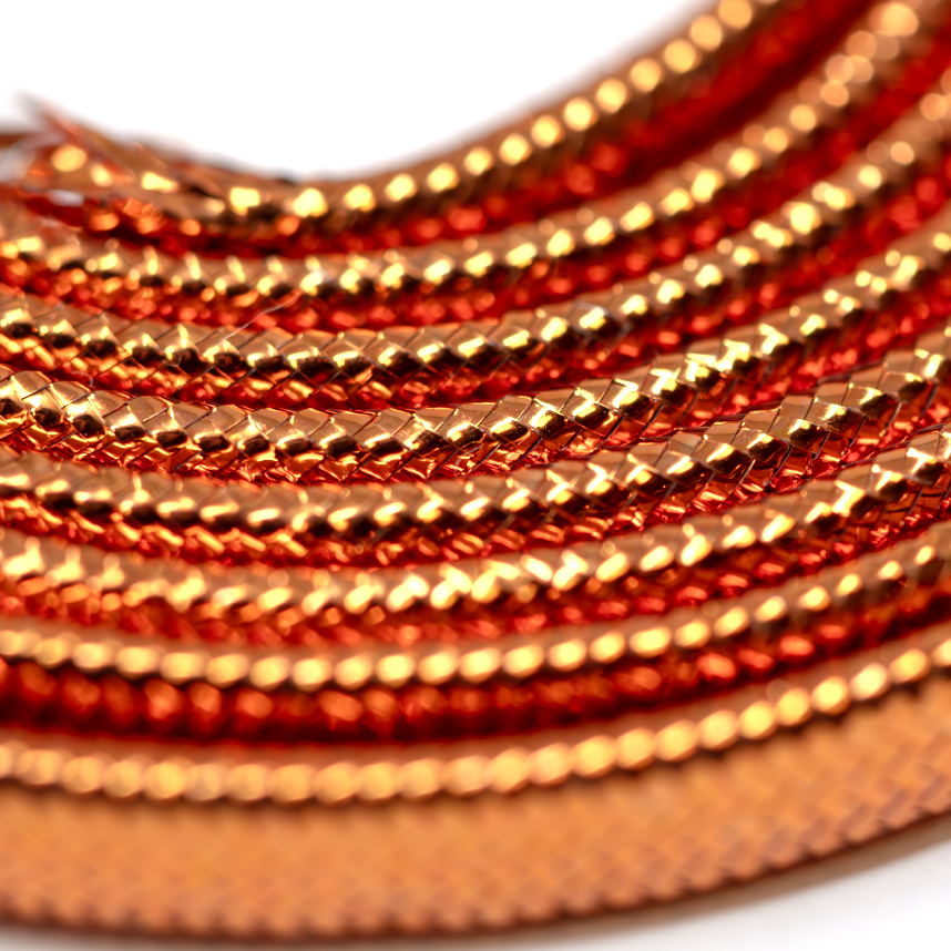 Durable Mylar Cord material for creating realistic fishing flies.